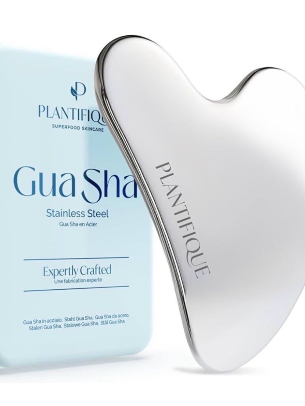 Plantifique Stainless Steel Gua Sha – Like New, In Tin.